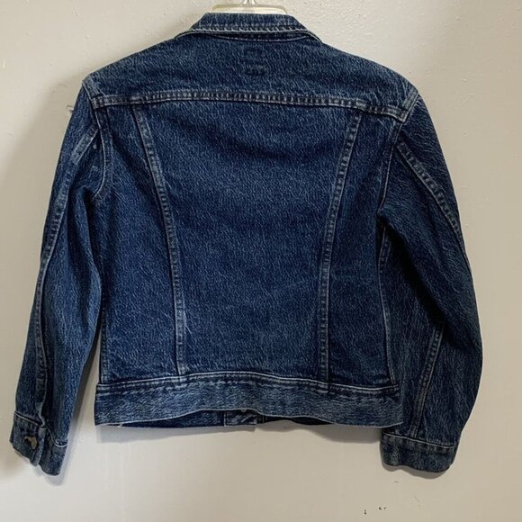 Vintage Lee Riders Stone Wash Trucker Denim Jacket VTG Size 12 MODERN SZ Small - Picture 8 of 11